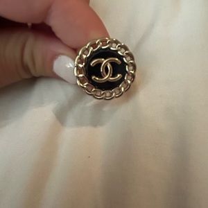 Chanel button ring